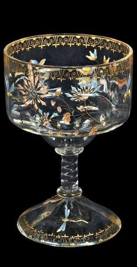 antique glassware antique vase glass rocks glass art daum art nouveau gold kitchen