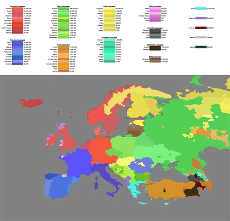 Map Of European Languages Reurope