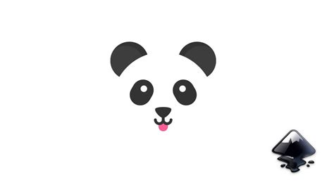 How To Design A Simple Panda Logo Design Process Inkscape Tutorial