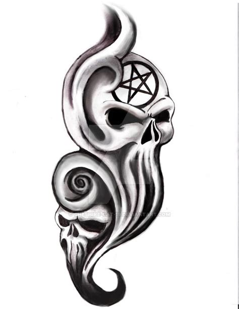 Evil Skulls By Cheshire Cat 19 Evil Skull Tattoo Evil Tattoos Skull