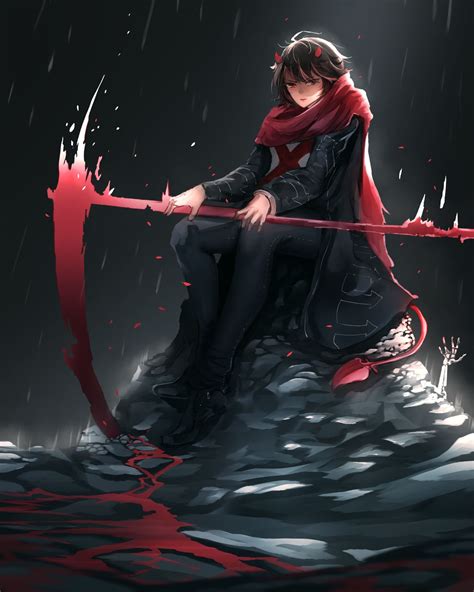 Stay tooned for more free drawing lessons by: Pin by Matt Zomerfeld on RWBY in 2020 | Anime grim reaper, Grim reaper, The grim