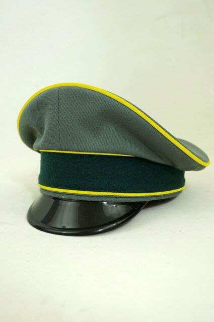 Wwii German Heer Signal Officer Gabardine Visor Cap Ebay