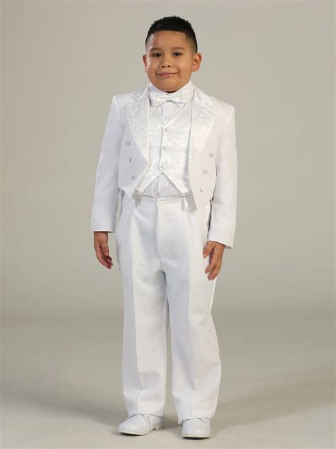 White Boys First Communion Tux Boys First Communion Outfit