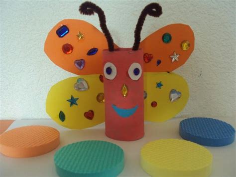 Papillon réalisé avec rouleau papier wc - Création ...