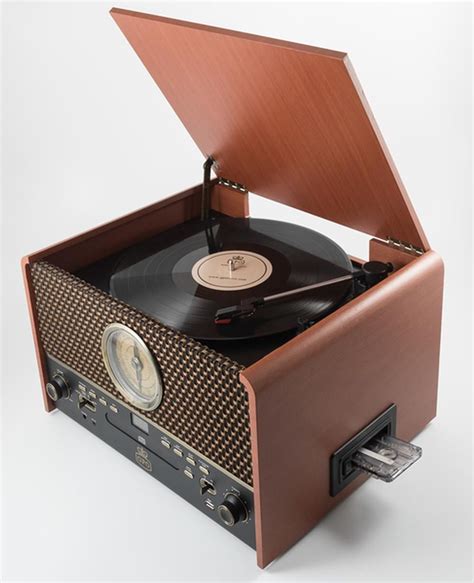 Gpo Chesterton Turntable Rose Wood Retro Vintage Vinyl Record Player