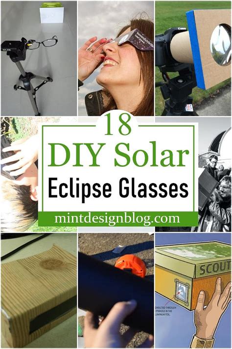 18 Diy Solar Eclipse Glasses For Safe Sight Mint Design Blog