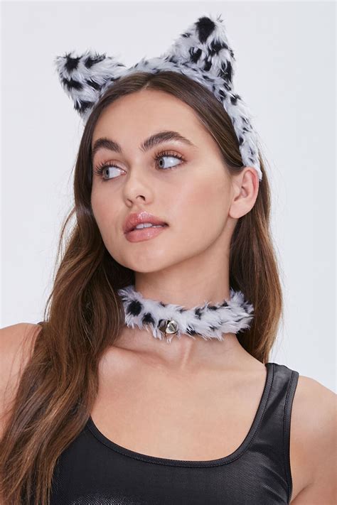 Cat Ear Headband And Tail Set
