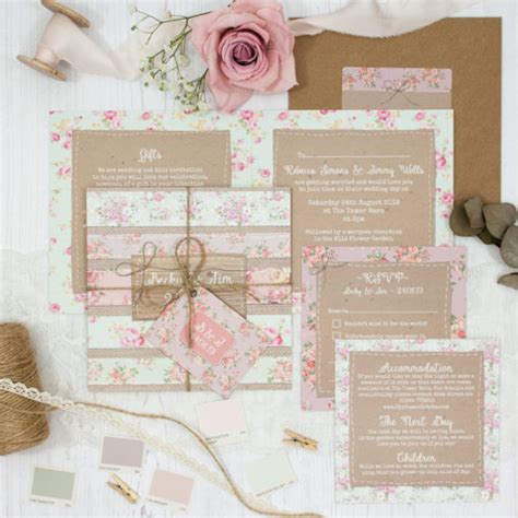 Floral Furrows Wedding Invitation Sample Sarah Wants Stationery