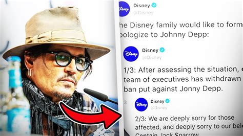 Disney Apologizes To Johnny Depp Shocking Settlement Youtube
