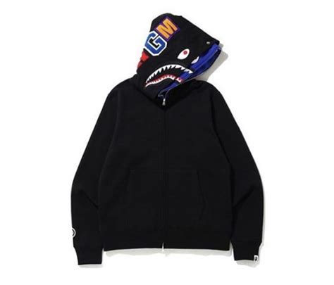 Buy and sell authentic bape streetwear on stockx including the bape shark full zip hoodie navy from. 베이프(BAPE) SHARK FULL ZIP DOUBLE HOODIE - 899,000원 | 무신사 스토어