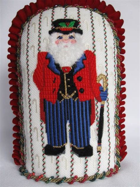 santa stand ups needlepoint patterns needlework christmas needlepoint canvases