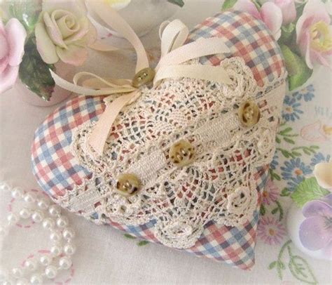 Sachet Heart Heart Sachet Light Red And Blue By Charlottestyle 1300