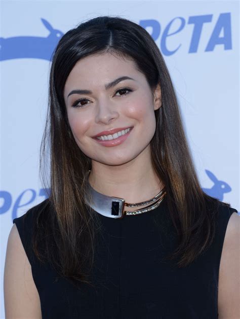 Her career began at the age of three, when she appeared in television commercials. Miranda Cosgrove - PETA's 35th Anniversary Party in Los ...