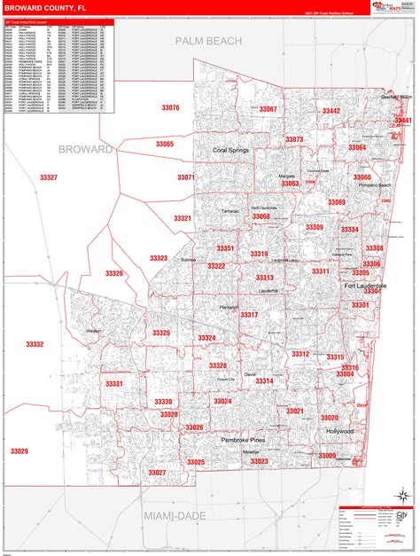 Broward County Map Florida Zip Codes Images And Photos Finder