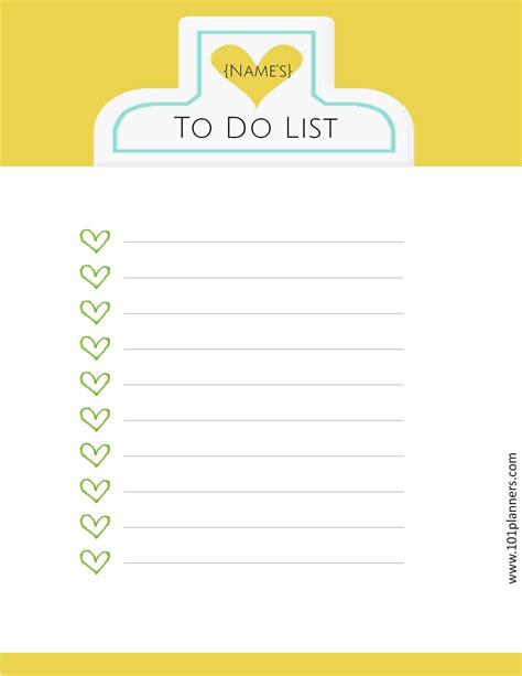 10 Awesome Printable To Do List Template Clear