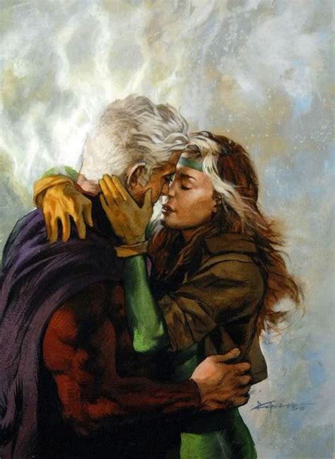 Rogue And Magneto By Christopher Moeller Comic Art Comic Book