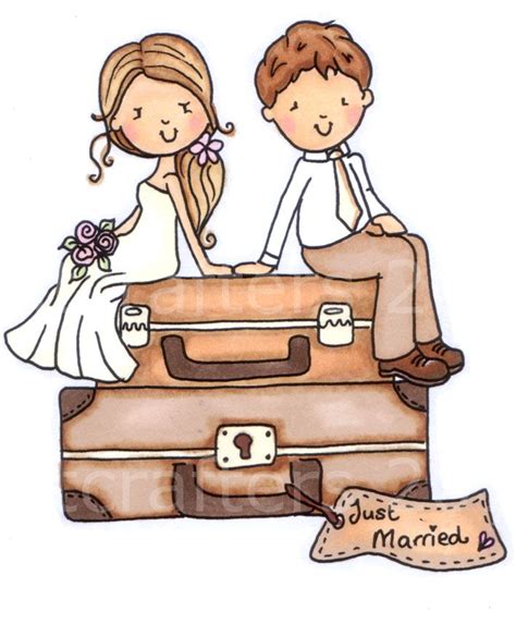 Couple Groom Digi Stamp Cute Digistamp Wedding Stamp Wedding Digistamp