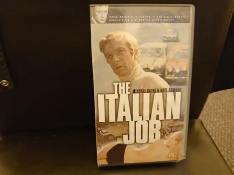 The Italian Job Vhs Video Michael Caine Noel Coward Peter Collinson Picclick