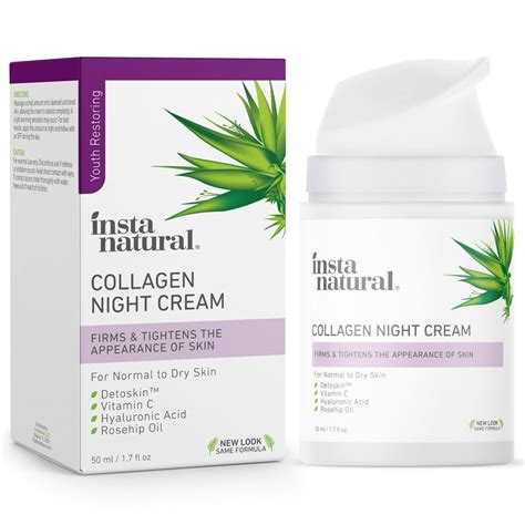 Instanatural Collagen Night Cream Anti Wrinkle Face Cream With Vitamin