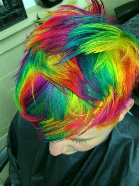 Pin By Addie On Rainbow Black And White 17 Tie Dye Hair Men Hair