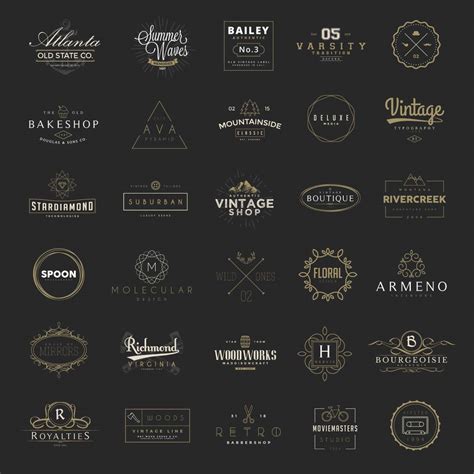 Vintage Logos Brand Collection Free Download