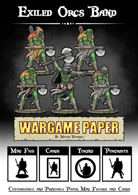 Exiled Orcs Bundle Wargamepaper Bundle Orcs