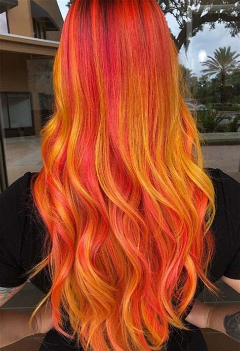 Sunset Hair Color Ideas Warehouse Of Ideas