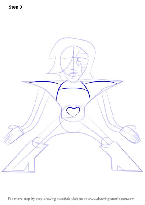 Learn How To Draw Mettaton Ex From Undertale Undertale Step By Step