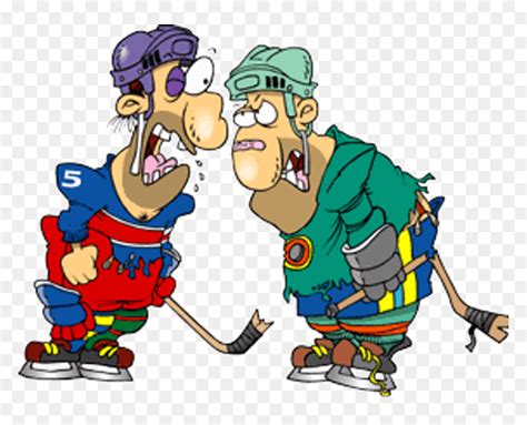 Funny Cartoon Hockey Player Clipart Png Download Funny Cartoon