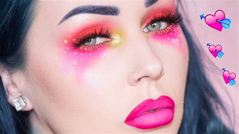 Bright And Colorful Valentines Day Makeup Tutorial
