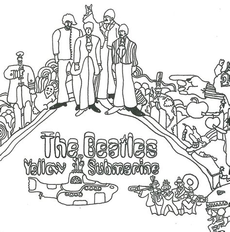 The Beatles Coloring Pages Coloring Home