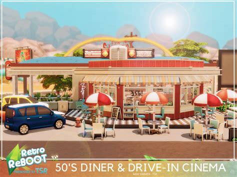 Sims 4 50s Diner Cc