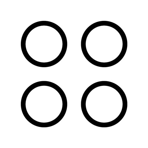 Circles Four Thin Vector Svg Icon Svg Repo