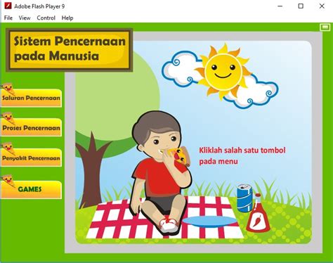 Mari kita mulai mempelajari kegiatan belajar 1 dengan membahas fungsi sistem pencernaan manusia. Media Pembelajaran Animasi Flash SD "Sistem Pencernaan ...