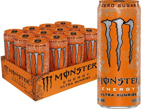 Энергетический напиток Black Monster Energy Ultra Sunrise без сахара