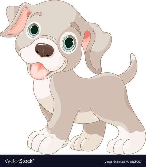 Cute Puppy Royalty Free Vector Image Vectorstock