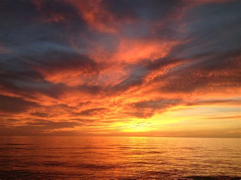 Sunset Red Sky Ocean Dramatic Free Photo On Pixabay Pixabay