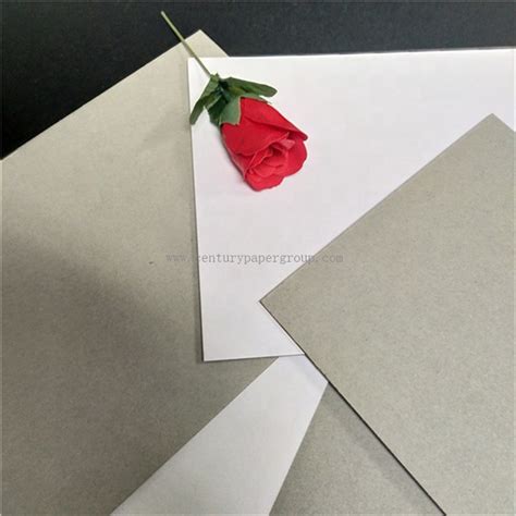 300gsm Duplex Paper Board Gray Back Duplex Paperboard From China