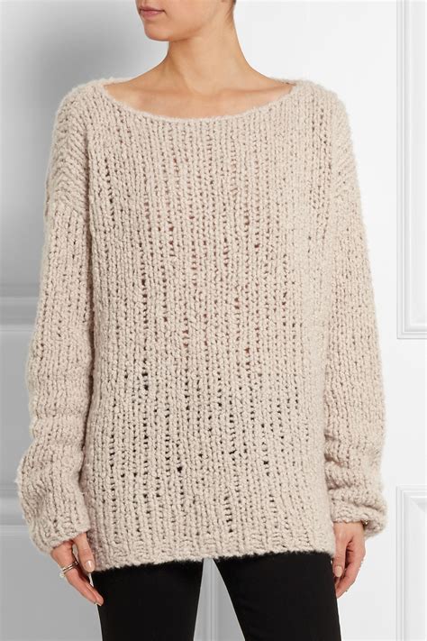 Donna Karan Chunky Knit Cashmere Sweater Lyst
