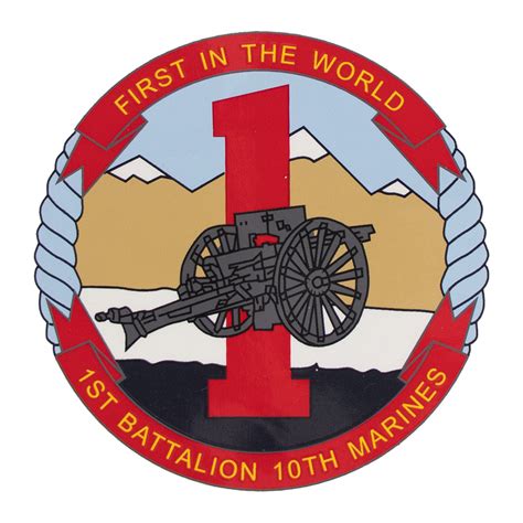 Decal 1st Battalion 10th Marines First In The World Vanguard