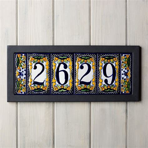 Contemporary House Number Plaque With Images House Numbers House