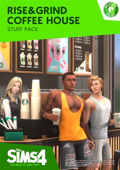 The Sims 4 Riseandgrind Coffee House Cc Stuff Pack Littledica Sims