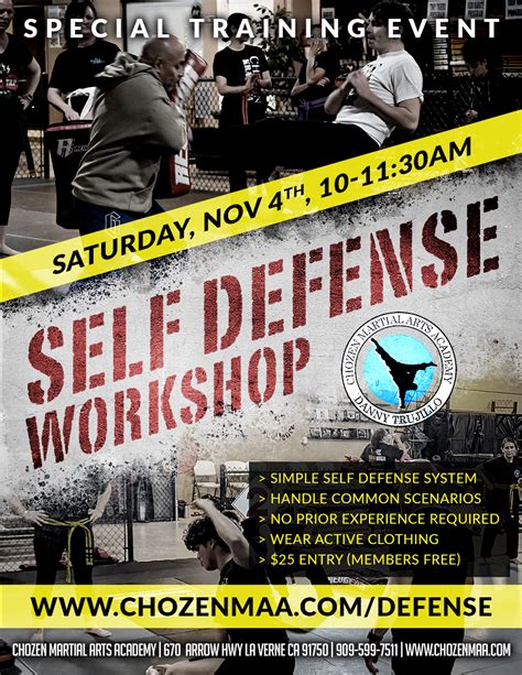 Self Defense Workshop Chozen Martial Arts Academy