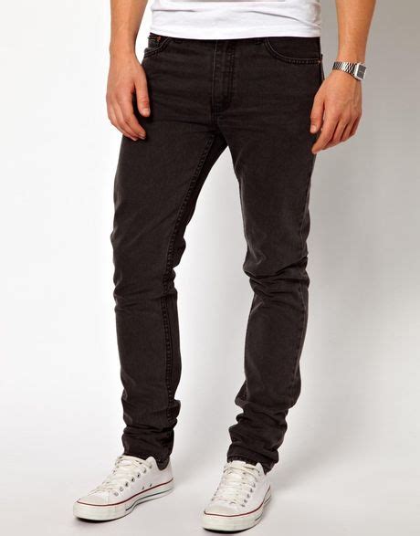 Cheap Monday Skinny Jeans In Slim Fit In Black For Men Lyst