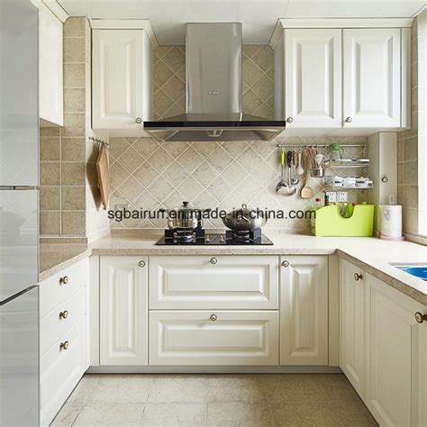 Do you have a specific design in mind? China American Shaker Wooden MFC White Melamine Kitchen ...