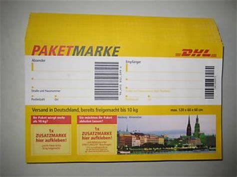 Ship and track parcels with dhl express. 100 DHL Paketmarken bis 10kg frei jeweils zu 20 Stueck ...