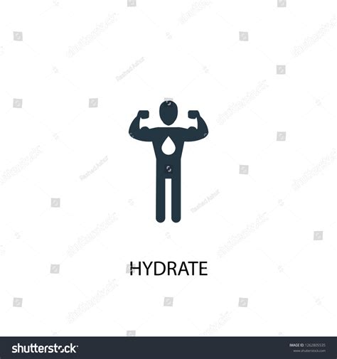 Hydrate Icon Simple Element Illustration Hydrate Stock Vector Royalty