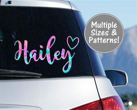 Check spelling or type a new query. Cursive Name Sticker for Car, Heart Decal for Car Name ...