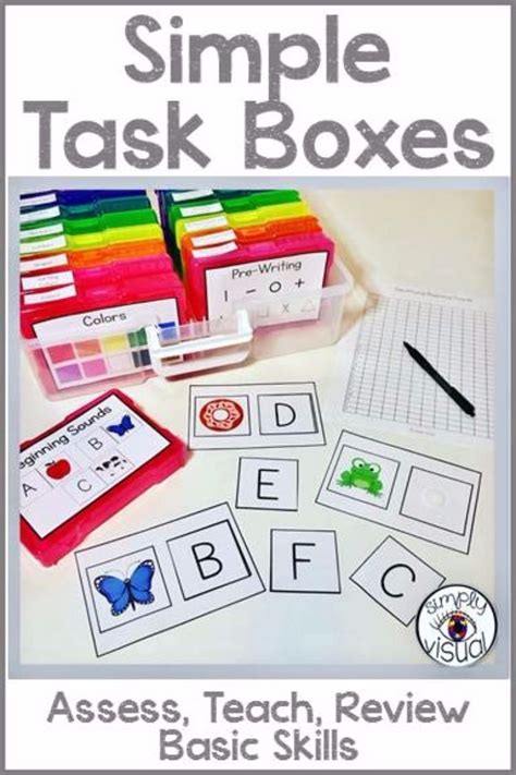 Assess Your Babes On Basic Skills Using These Task Boxes And Data Sheets Task Boxes