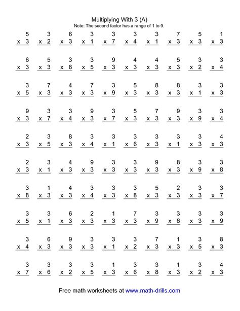 16 Multiplication 3s Worksheets Printable